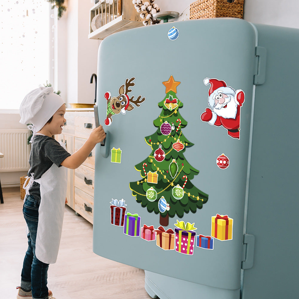 Jana Christmas Decoration Refrigerator Sticker Set