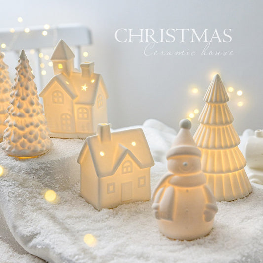 Jana Ceramic Christmas Tree Desktop Decoration.