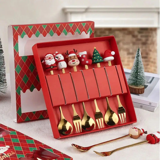 jana Christmas Spoon and Fork Set