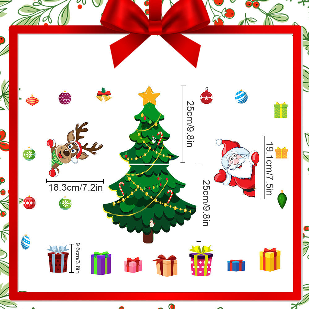 Jana Christmas Decoration Refrigerator Sticker Set